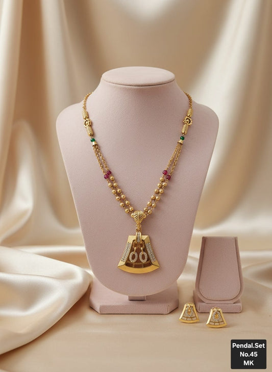 Blush Sparkle A.D. Diamond Pendant Set