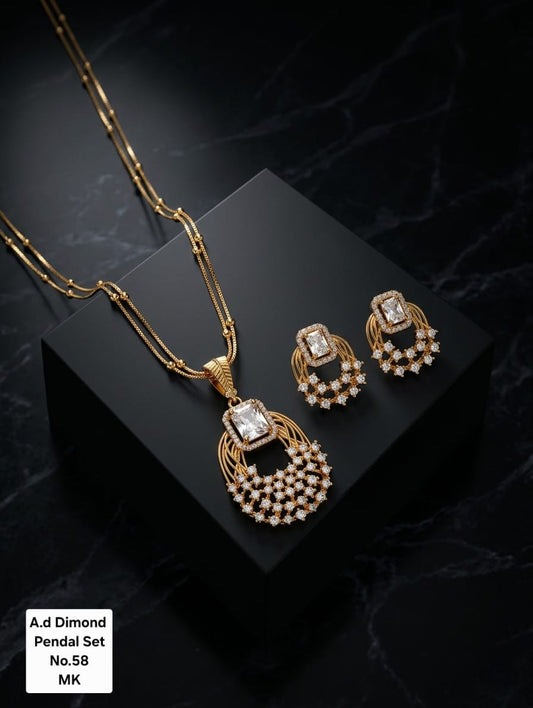 Graceful Teardrop Pendant Set